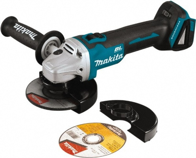 Makita XAG09Z Cordless Angle Grinder: 5" Wheel Dia, 8,500 RPM, 18V