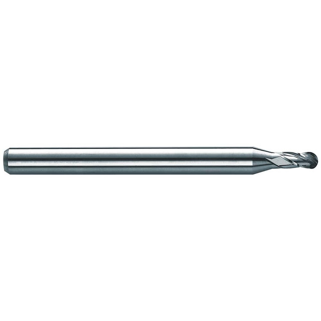 SGS 09349 Ball End Mill: 0.115" Dia, 0.345" LOC, 2 Flute, Solid Carbide