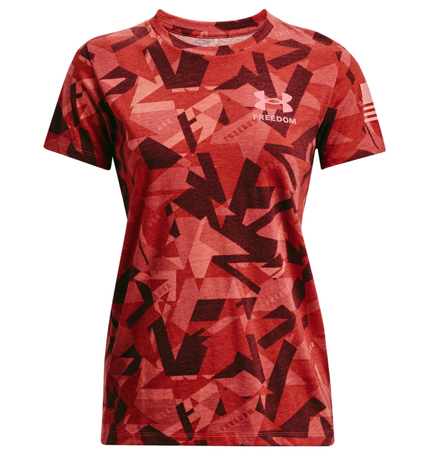 Under Armour 1373896-610-SM Women's UA Freedom Amp T-Shirt