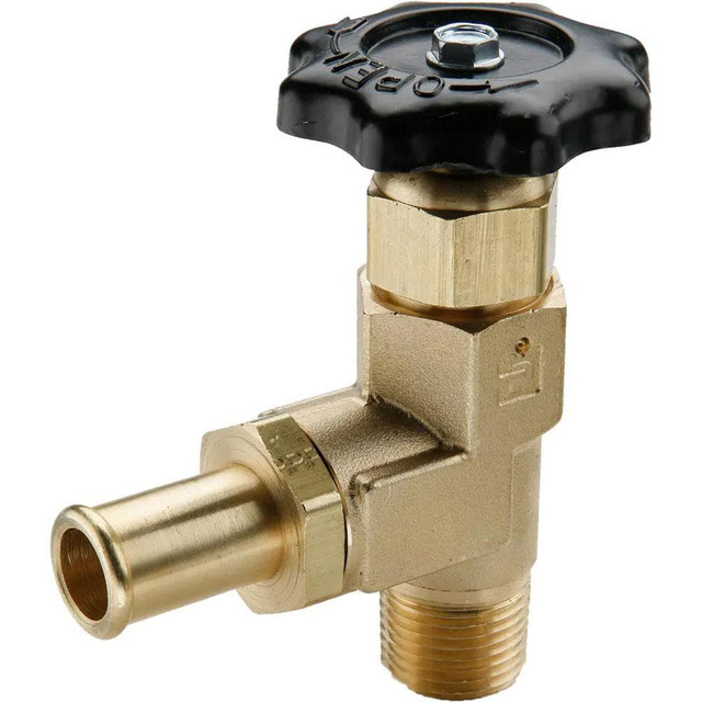 Parker SV404P-10-8 Hose I.D. x MNPTF End Connection Brass Truck Valve