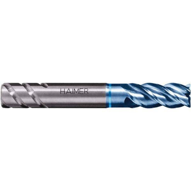 HAIMER F1004NNL2000CAA Corner Chamfer End Mill: 0.7874" Dia, 1.4961" LOC, 4 Flute, Solid Carbide