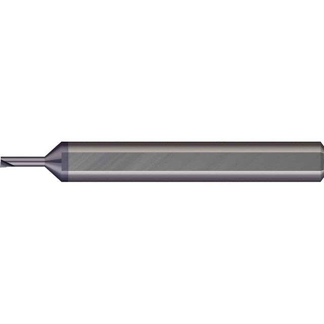 Micro 100 MBB-060300X Boring Bars; Boring Bar Type: Micro Boring ; Cutting Direction: Right Hand ; Minimum Bore Diameter (Decimal Inch): 0.0525 ; Material: Solid Carbide ; Maximum Bore Depth (Decimal Inch): 0.3000 ; Shank Diameter (Inch): 1/8