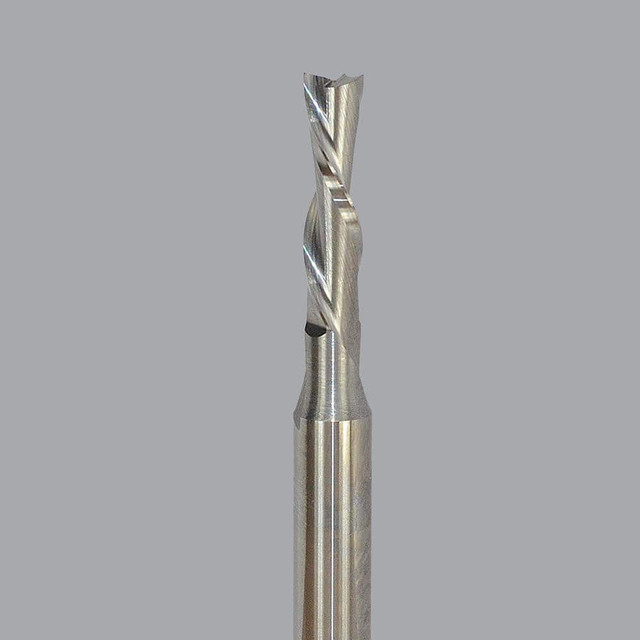 Onsrud 57-261 Spiral Router Bit: 0.1875" Dia, 0.75" LOC, 1/4" Shank Dia, Downcut