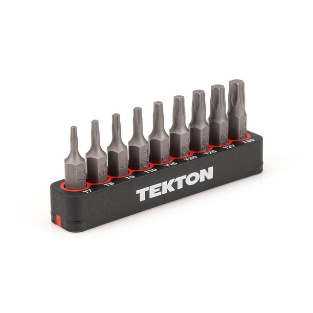 Tekton DZT93001 9-pc. 1/4 in. Hex Insert Bit Set (Star) Holder