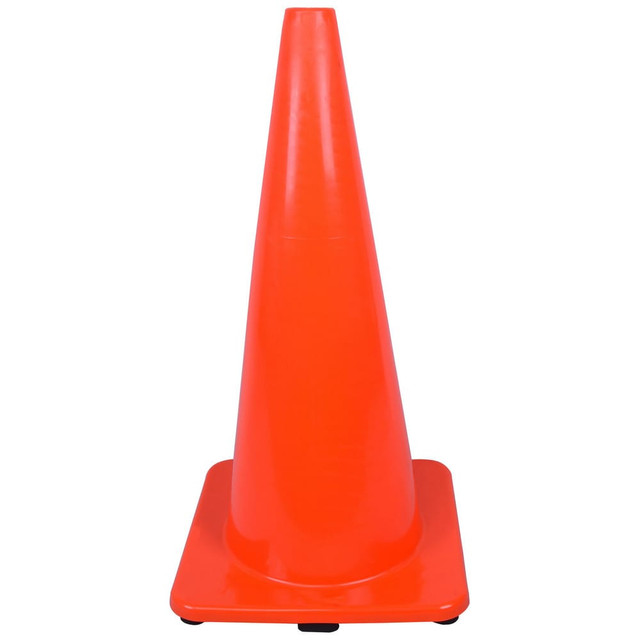 PRO-SAFE DH-TC-70WC[NT] Rigid Cone: Polyvinylchloride, 28" OAH, Orange