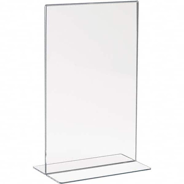 ECONOCO HP/CT711V 7 Inch Wide x 11 Inch High Sign Compatibility, Acrylic Round Frame Counter Top Sign Holder