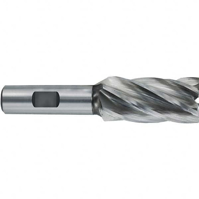 Melin Tool 11414 Square End Mill: 1-1/4'' Dia, 4'' LOC, 1-1/4'' Shank Dia, 6-1/2'' OAL, 6 Flutes, Cobalt