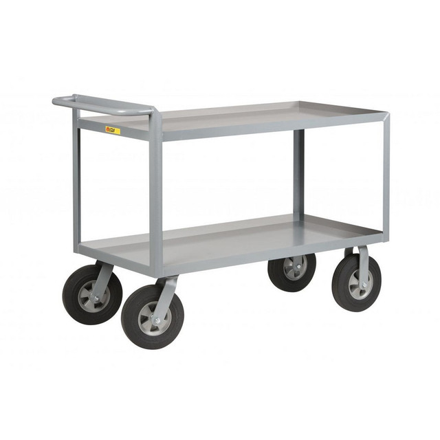 Little Giant. GL-3048-10SR Shelf Utility Cart: Steel, Gray