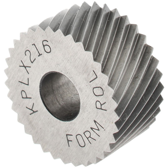 MSC KPLX216 Standard Knurl Wheel: 3/4" Dia, 90 ° Tooth Angle, 16 TPI, Diagonal, Cobalt