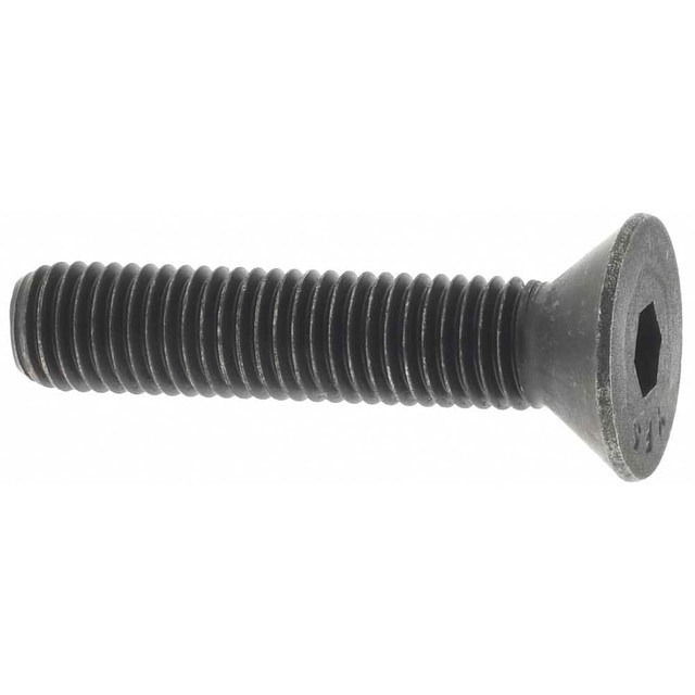 Value Collection -36871-4 Flat Socket Cap Screw: 1/4-28 x 1-1/4" Long, Alloy Steel, Black Oxide Finish