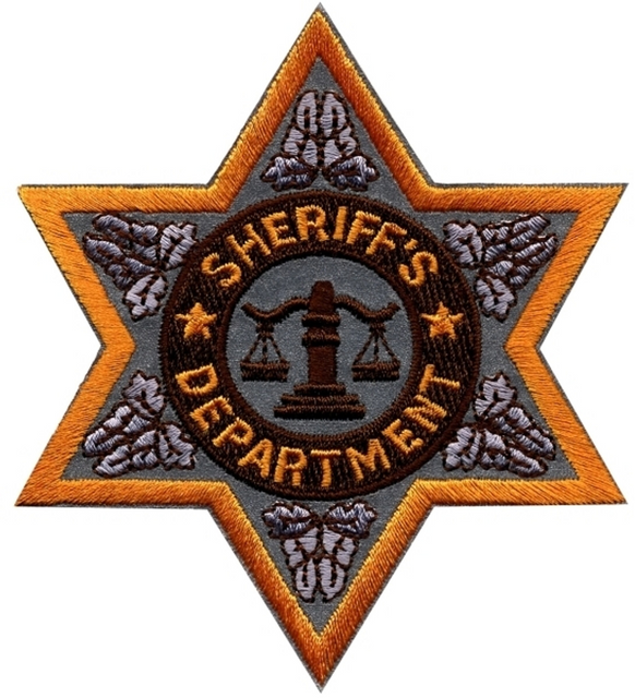 Hero's Pride 5610 SHERIFF DEPT Reflective 6-Point Star Badge Patch - Gold - 3.5''x3.5'' Hero's Pride 5610 SHERIFF DEPT Reflective 6-Point Star Badge Patch - Gold - 3.5''x3.5''