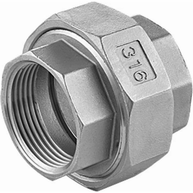 Guardian Worldwide 600U111N038 Pipe Fitting: 3/8" Fitting, 316 Stainless Steel