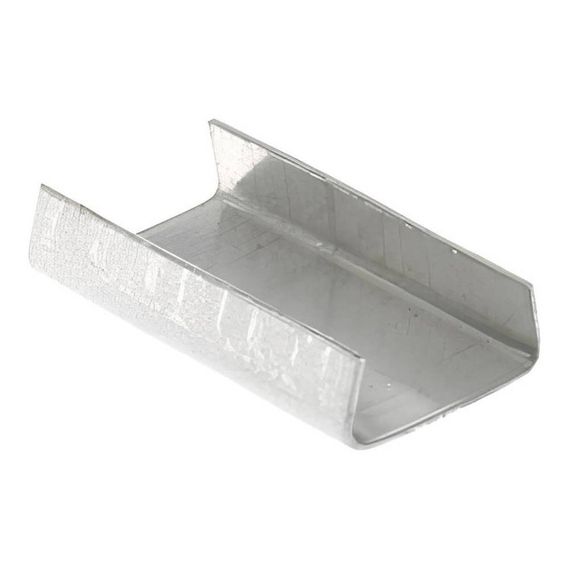 Value Collection SS12OPEN Steel Strapping Seals, Open/Snap On Regular Duty, 1/2", Silver, 5000/Case