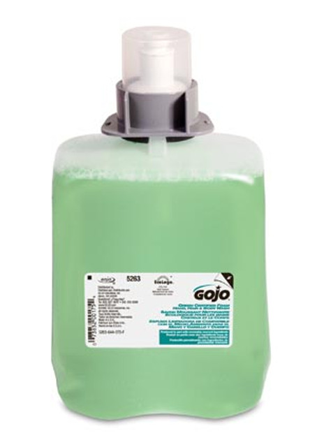 GOJO Industries, Inc.  5263-02 Green Certified Foam Hand, Hair & Body Wash, 2/cs