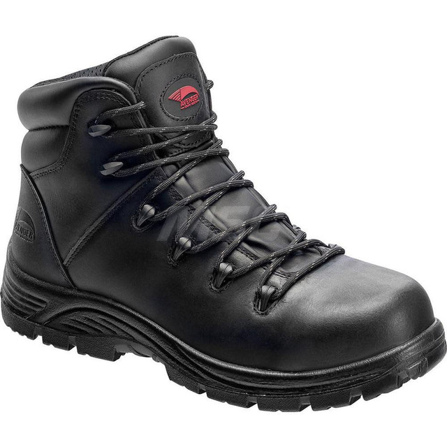 Footwear Specialities Int'l A7223-8.5M Work Boot: Size 8.5, 6" High, Leather, Composite & Safety Toe, Safety Toe