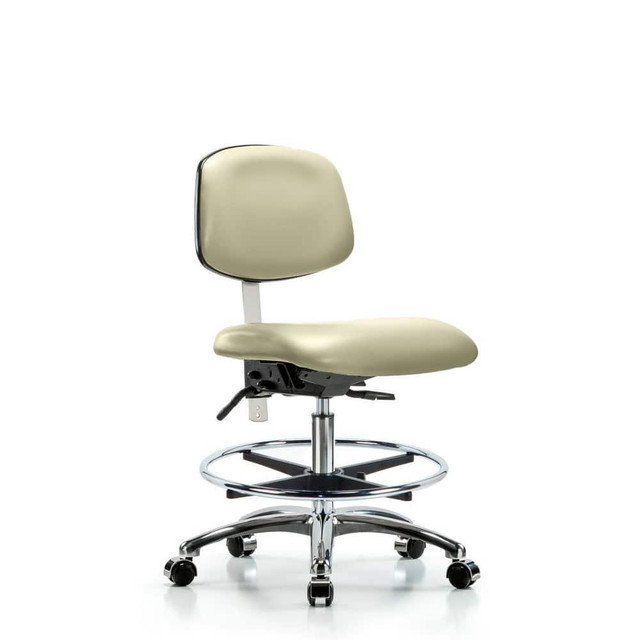 Blue Ridge Ergonomics MSC44038 Task Chair: Vinyl, Adobe White