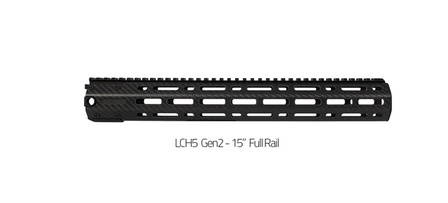 Lancer LCH5-G2-150-FR-BLK LCH5 Gen2 Carbon Fiber Handguard