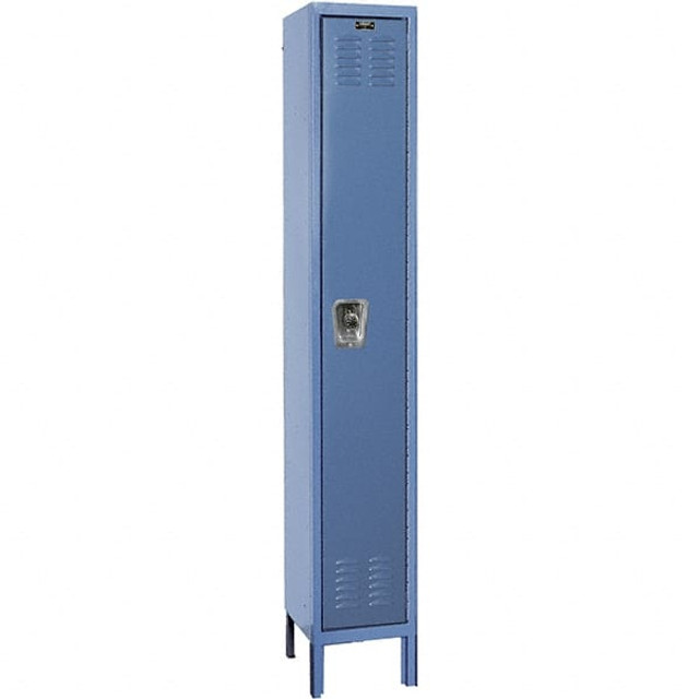 Hallowell URB1288-1A-MB 1-Wide Locker: 12" Wide, 17" Deep, 78" High, Padlock