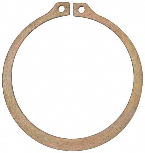 Rotor Clip SH-262ST ZD External Retaining Ring: 2.481" Groove Dia, 2-5/8" Shaft Dia, 1060-1090 Beryllium Copper & Steel, Zinc-Plated
