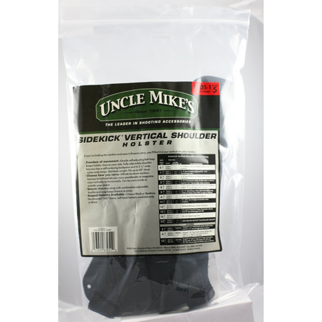 Uncle Mike's 83051 Sidekick Vertical Shoulder Holster Uncle Mike's 83051 Sidekick Vertical Shoulder Holster
