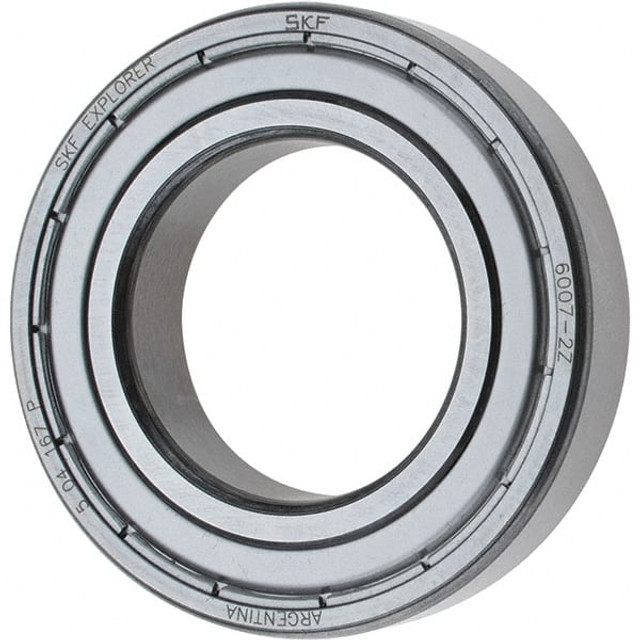 SKF 6007-2Z Deep Groove Ball Bearing: 62 mm OD, 0.5512" Wide, Double Shield