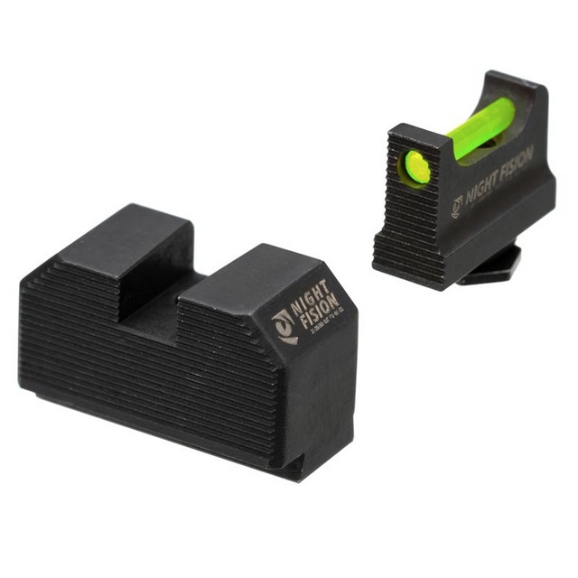 Night Fision GLK-001-330-353-GFZX Optic Height Fiber Optic Sight Set for Glock 17/19/45/48 w/ RMR/507C/SRO/ACRO