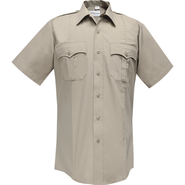Flying Cross 85R78Z 04 17.0 N/A Command Short Sleeve Shirt w/ Zipper