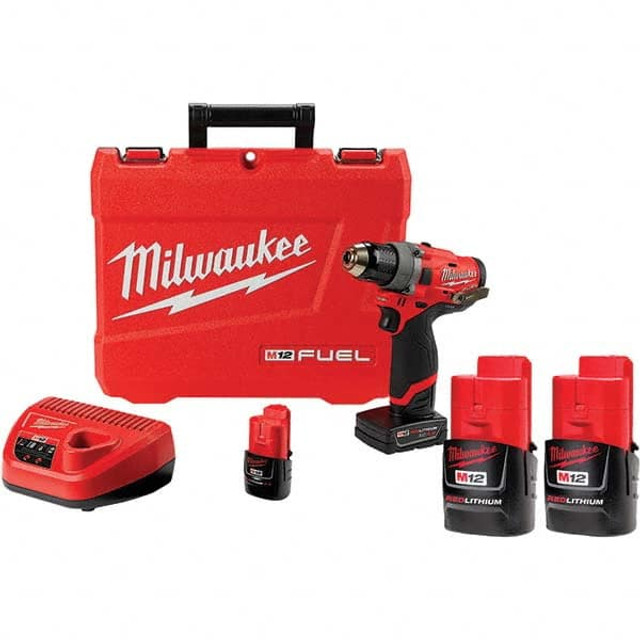 Milwaukee Tool 3873860/9571328 Cordless Drill: 12V, 1/2" Chuck, 0 to 1,700 RPM