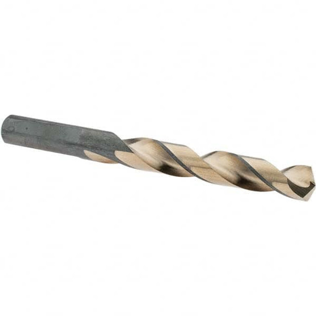 MSC D20924 Mechanics Drill Bit: 7/16" Dia, 135 ° Point, High Speed Steel, Weldon Shank, Split Point