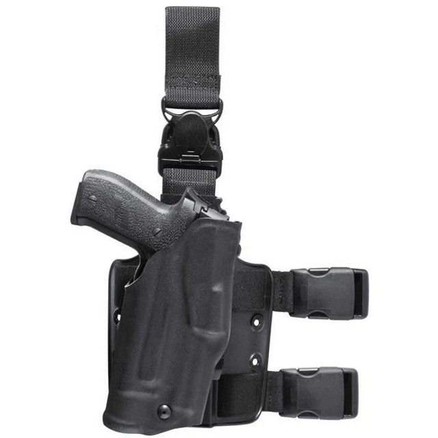 Safariland 1183869 Model 6355 ALS Tactical Holster with Quick-Release Leg Harness for H&K VP9 w/ Light