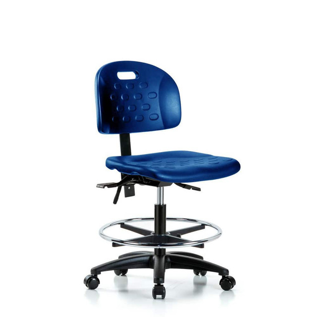 Blue Ridge Ergonomics MSC43331 Task Chair: Polyurethane, Blue