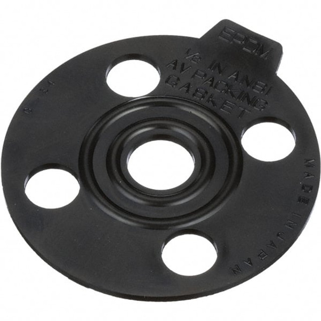 Asahi 3113007 Flange Gasket: For 3/4" Pipe, 0.9" ID, 3.9" OD, 0.0781" Thick, Ethylene Propylene Diene Monomer