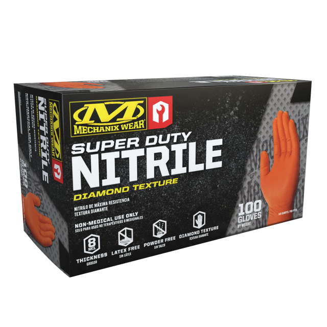Mechanix Wear D01-09-009-100 8 Mil Nitrile RDT Gloves - 100 Pack Mechanix Wear D01-09-009-100 8 Mil Nitrile RDT Gloves - 100 Pack
