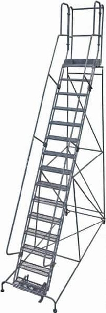 Cotterman DO470062-05 Steel Rolling Ladder: 15 Step