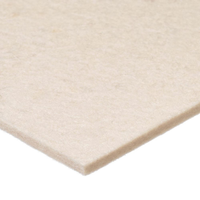 USA Industrials BULK-FS-F1-128 Felt Sheets; Material: Wool ; Length Type: Stock Length ; Color: White ; Overall Thickness: 0.75in ; Overall Length: 12.00 ; Overall Width: 12
