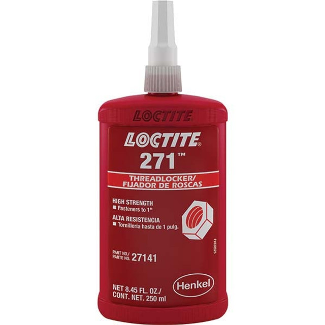 Loctite 88441 Threadlocker: Red, Liquid, 250 mL, Bottle