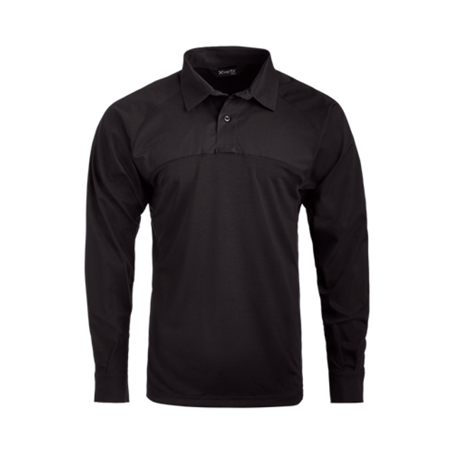 Vertx VTX8255BKSMALLSHORT Fusion Flex Performance Hybrid Shirt - Long Sleeve