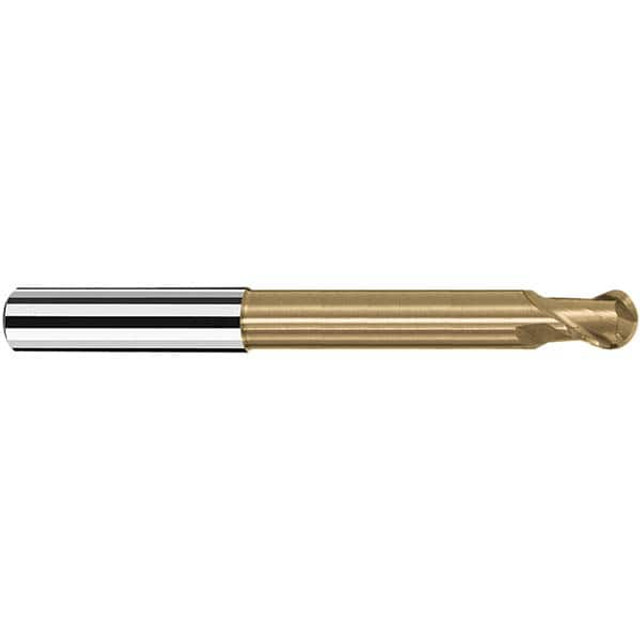 Fraisa V7474610 Ball End Mill: 16.00 mm Dia, 17.00 mm LOC, 2 Flute, Solid Carbide