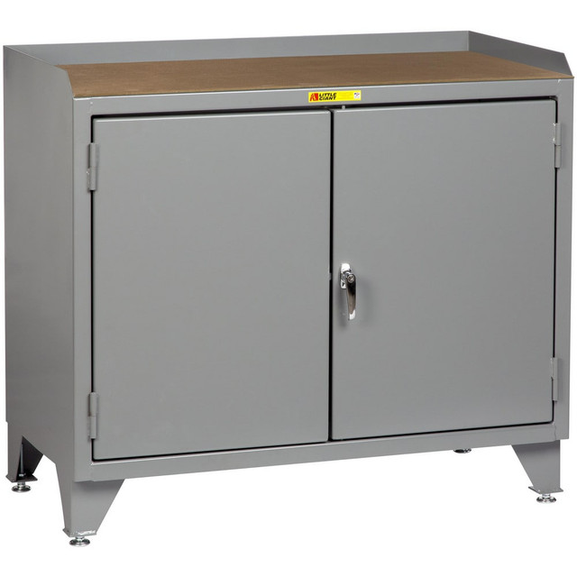 Little Giant. MH3-LL-2D-2448 Mobile Work Centers; Center Type: Center Shelf ; Load Capacity: 2000 ; Height (Inch): 43 ; Number Of Bins: 0 ; Color: Gray ; Overall Depth: 24in