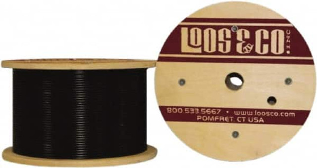 Loos & Co. SC023NB03-0500S 3/32" x 1/16" Diam, Steel Wire Rope