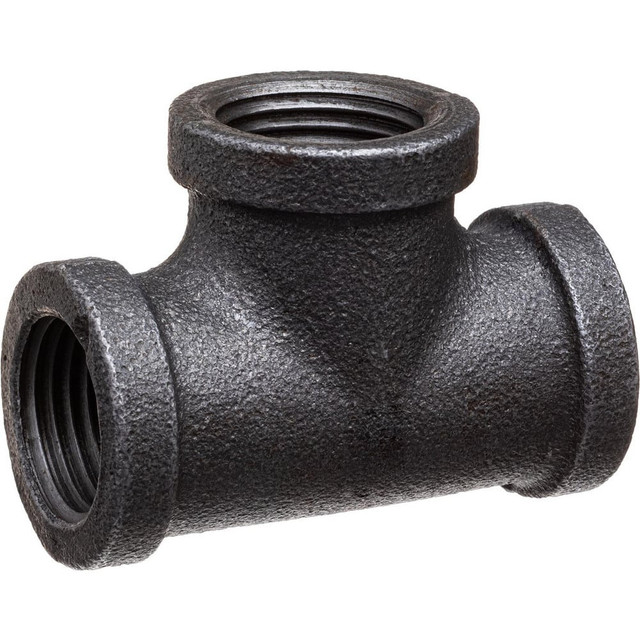 USA Industrials ZUSA-PF-15616 Black Pipe Fittings; Fitting Type: Coupling ; Fitting Size: 2-1/2" ; End Connections: NPT ; Material: Malleable Iron ; Classification: 150 ; Fitting Shape: Tee