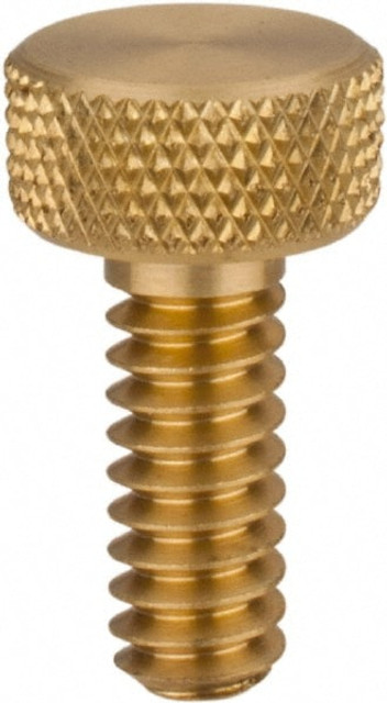 Morton Machine Works 5166 Brass Thumb Screw: #10-24, Knurled Head