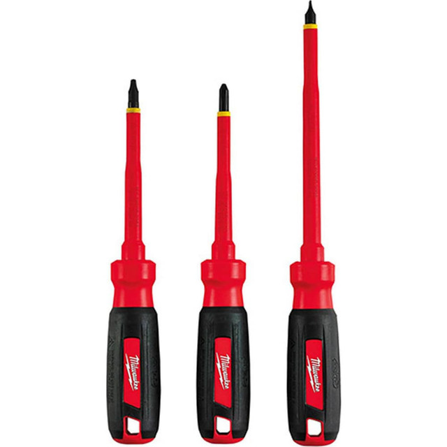 Milwaukee Tool 48-22-2202 Screwdriver Set: 3 Pc, Slotted