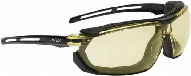 Uvex S4042 Safety Goggles: Dust, Anti-Fog, Amber