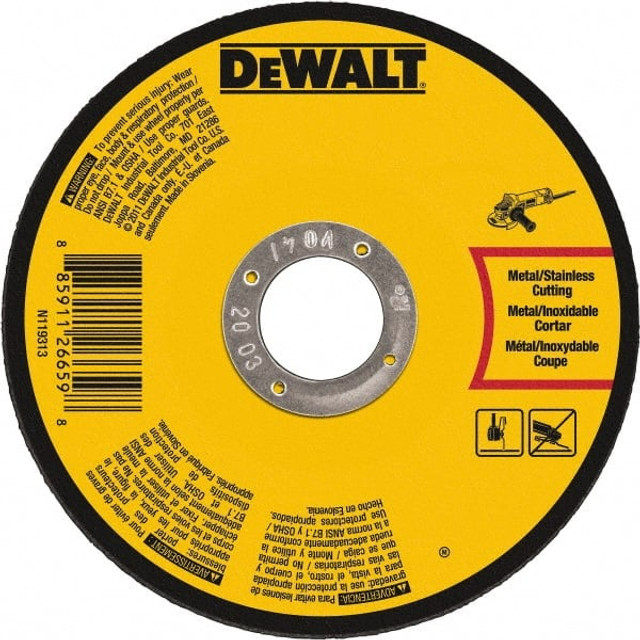 DeWALT DWA8054 Cutoff Wheel: 7" Dia, 0.045" Thick, 7/8" Hole, Aluminum Oxide
