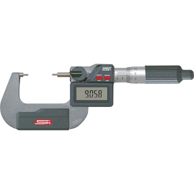 SPI CMS220519029 Spline Micrometers; Operation Type: Electronic; Minimum Measurement: 0; Minimum Measurement (mm): 0; Maximum Measurement: 1.00; Anvil Type: Spline; Maximum Measurement (Decimal Inch): 1.00; Digital Counter: Yes; Accuracy: 1.0001 in; 