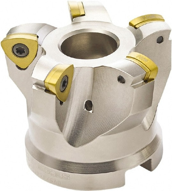 Seco 00030724 Indexable High-Feed Face Mill: 1.063" Arbor Hole