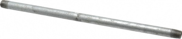 B&K Mueller 561-120HC Galvanized Pipe Nipple: 1/4", 12" Long, Schedule 40, Steel