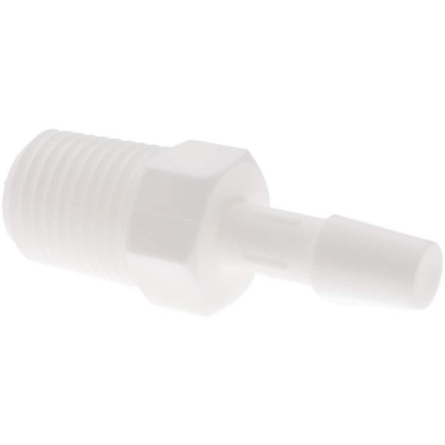 MSC A4-4WP Barbed Tube Adapter: Single Barb, 1/4" Barb, 1/4" NPT