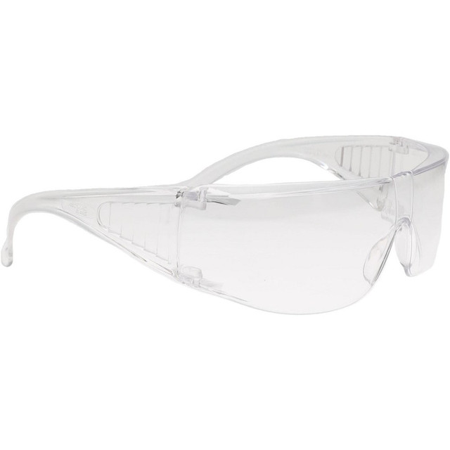 PRO-SAFE 51966 Safety Glass: Uncoated, Polycarbonate, Clear Lenses, Frameless